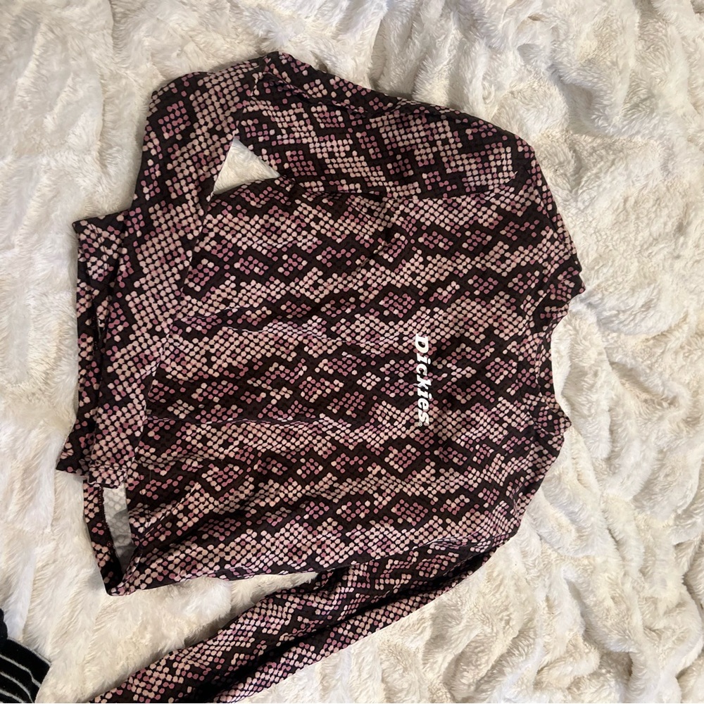 Dickies snakeskin patterned Long Sleeve Top
